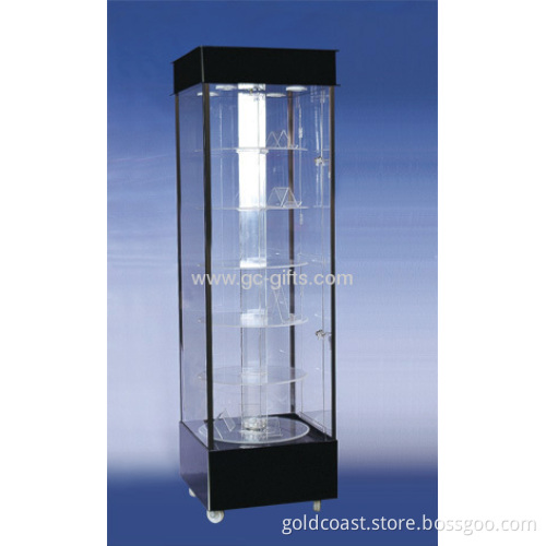 Floor Square Acrylic Display Showcases With Trundles